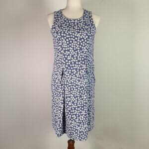 J Jill Daisy Dress‎ Size XS Blue/White NWT Sleeveless Spring/Summer Cottagecore